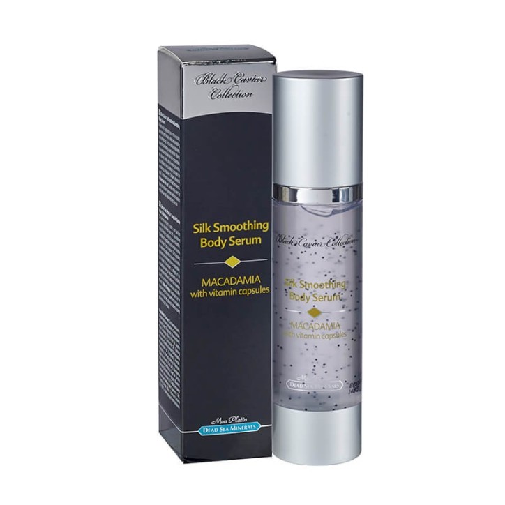 Silk smoothing body serum macadamia with vitamins capsules black caviar Care & Beauty Line