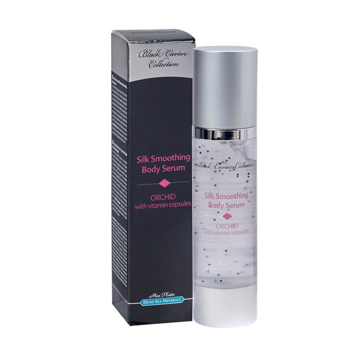 Silk smoothing body serum orchid with vitamins capsules black caviar Care & Beauty Line