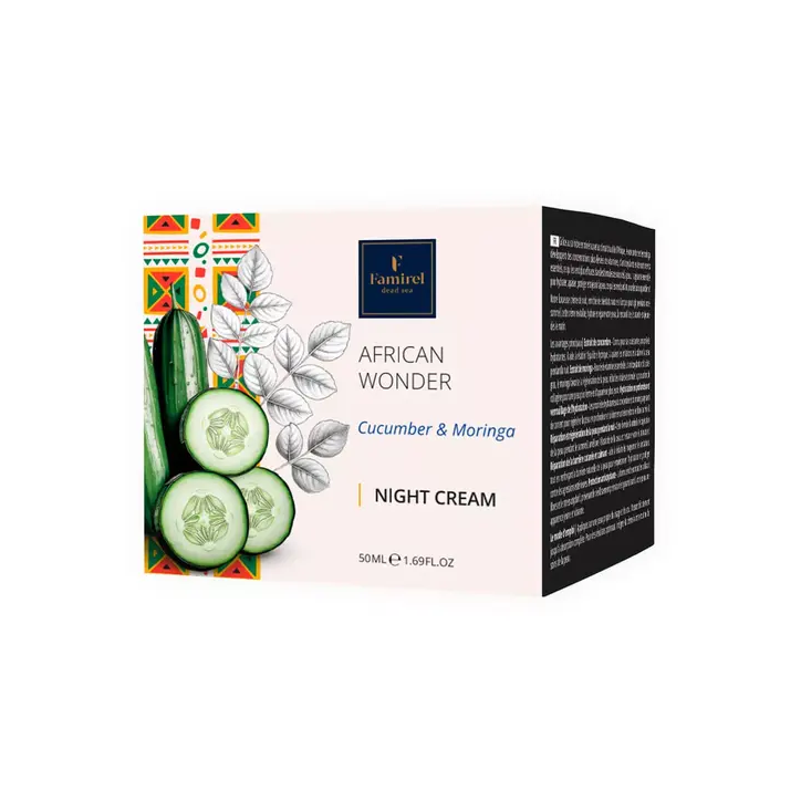 African Wonder Ночной крем с огурцом и морингой Famirel