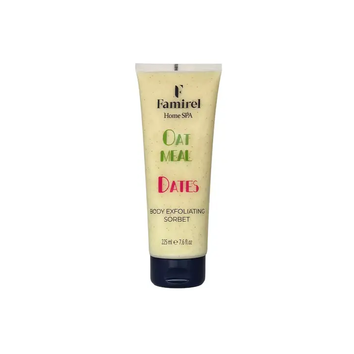 Body Exfoliation Sorbet Home Spa Oatmeal&Dates Famirel