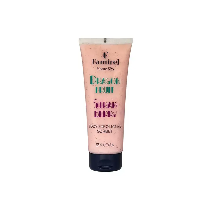 Body Exfoliation Sorbet Home Spa Dragon Fruit&Strawberry Famirel