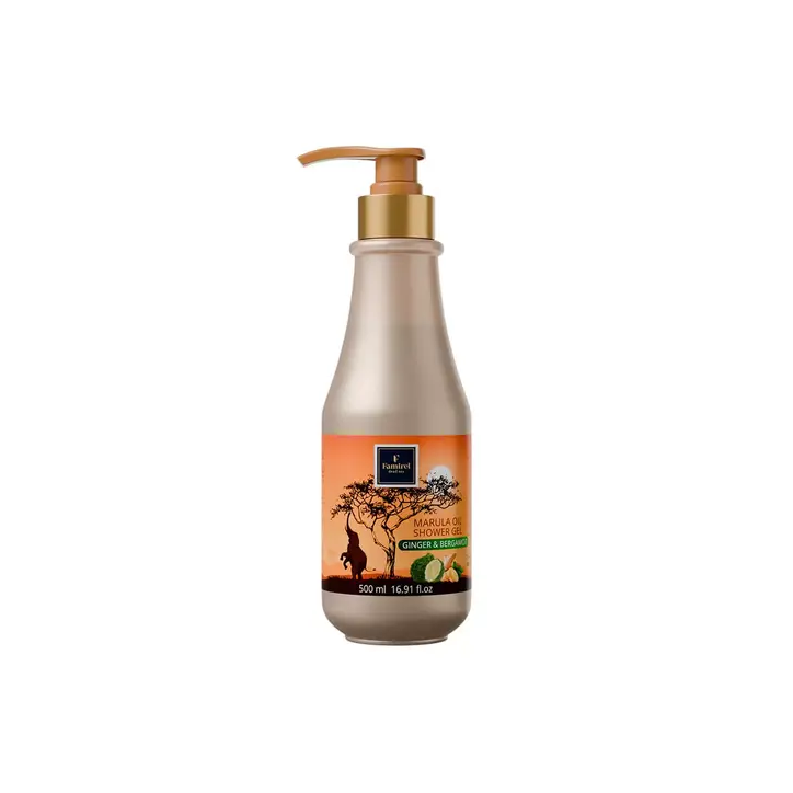 Гель для душа с марулой, имбирём и бергамотом Famirel