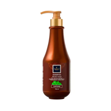Shampoo Oily Scalp with Caffeine, Mint, Silk Proteins&Dead Sea minerals