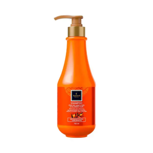 Shampoo Dry&Colored Hair Sea Buckthorn Extract, Centella, Keratin&Dead Sea Minerals Famirel