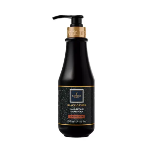 Shampoo Black Caviar Oily Hair Repair Famirel