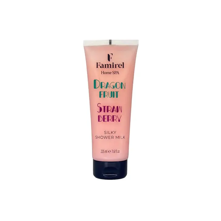 Silky Shower Milk Home Spa Dragon Fruit&Strawberry Famirel
