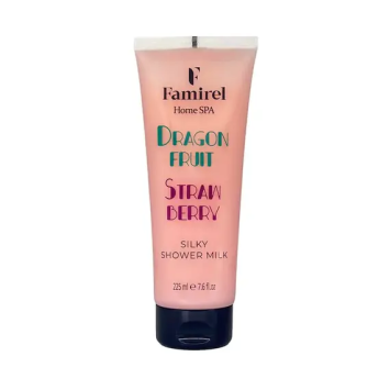 Silky Shower Milk Home Spa Dragon Fruit&Strawberry Famirel