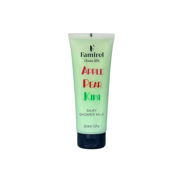 Silky Shower Milk Home Spa Apple, Pear&Kiwi Famirel