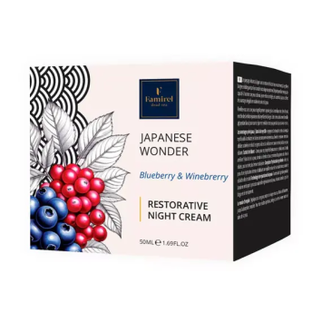 Japanese Wonder Blueberry&Wineberry Restorative Night Cream Famirel