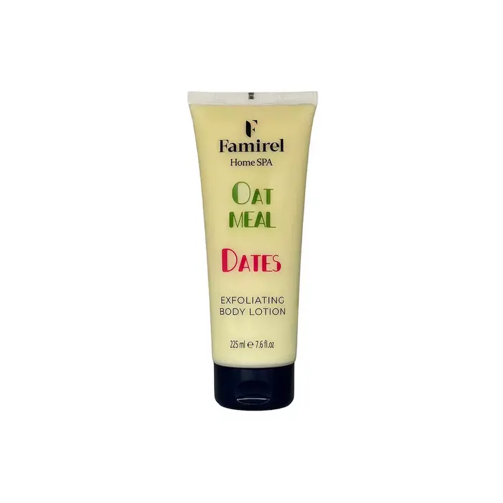 Exfoliating Body Lotion Home Spa Oatmeal&Dates Famirel
