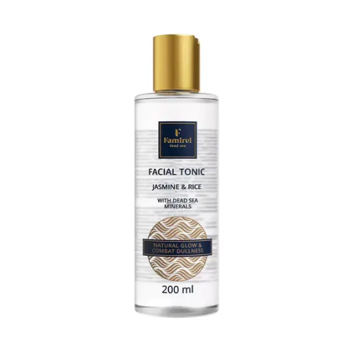 Тоник для лица с жасмином и рисовой водой с минералами Мёртвого моря Famirel