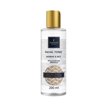 Тоник для лица с жасмином и рисовой водой с минералами Мёртвого моря Famirel