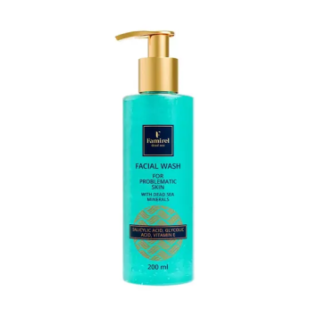 Facial Wash Problematic Skin with Salicylic, Glycolic Acid&Dead Sea Minerals Famirel