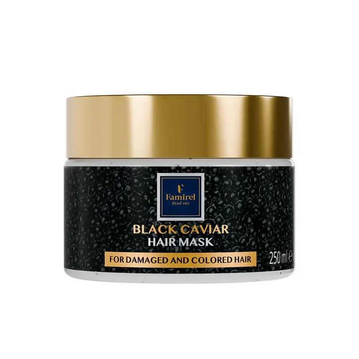 Hair Mask Black Caviar Damaged&Colored Hair Care Famirel