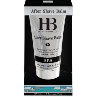 Aftershave balm for men with hyaluronic acid and caviar with Dead Sea minerals