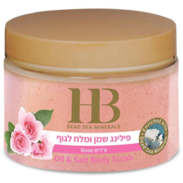 Aromatic body scrub with minerals from the Dead Sea Rose