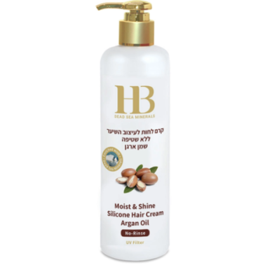 Moisturizing hair cream with argan oil and Dead Sea minerals