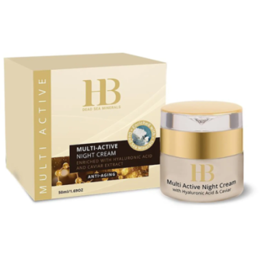 Multi-Active Night Cream with Hyaluronic acid and Caviar Extract based on minerals from the Dead Sea