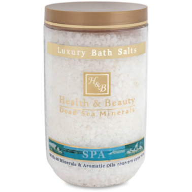 Natural bath salt from the Dead Sea and organic oils