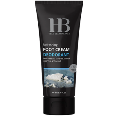 Refreshing foot cream for men with Dead Sea minerals