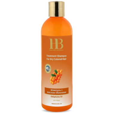 Shampoo for dry and colored hair with sea buckthorn and Dead Sea minerals
