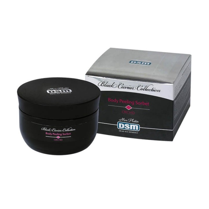 Body peeling sorbet macadamia with vitamins capsules black caviar Care & Beauty Line