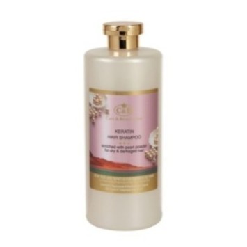Кератиновый шампунь для окрашенных и сухих волос Care & Beauty Line